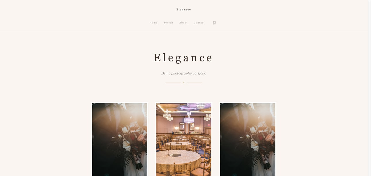Elegance theme preview